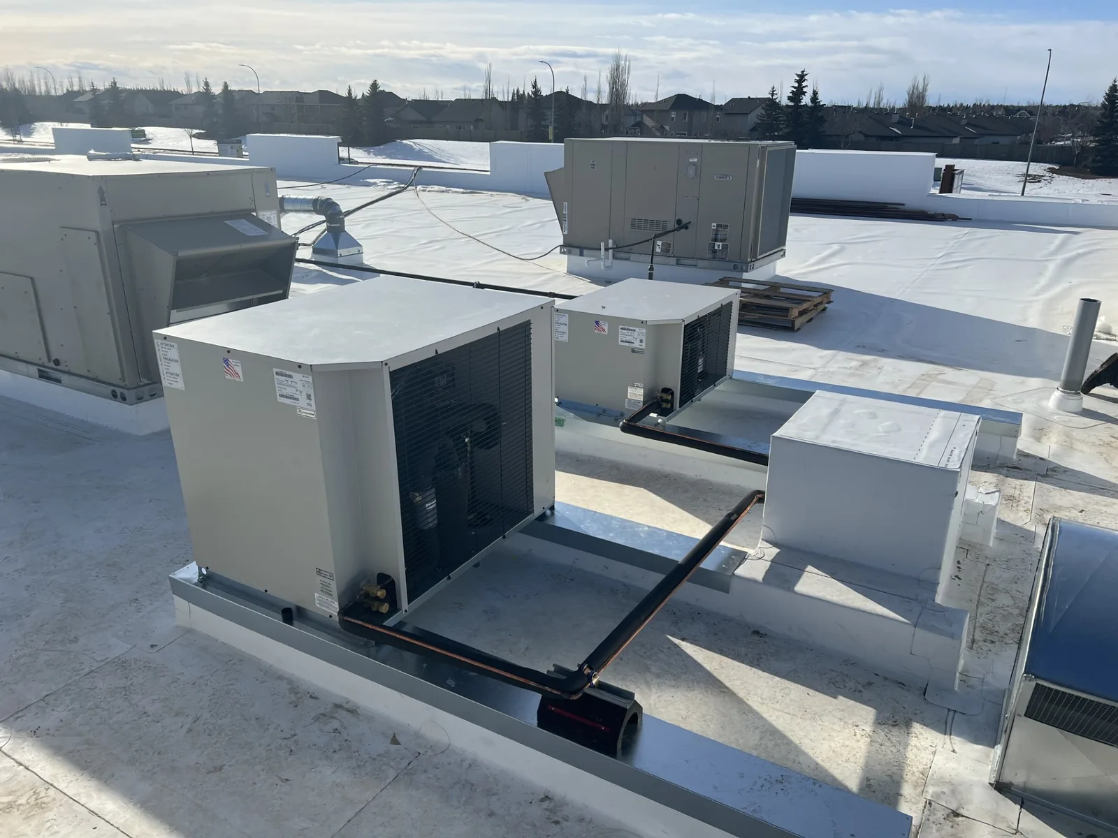 Preventative maintenance visit on commercial refrigeration equipment