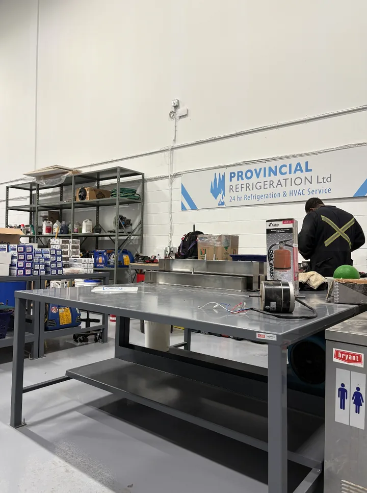 Provincial Refrigeration service repair centre workshop