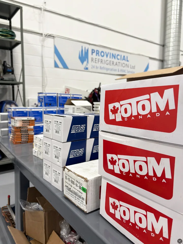 Refrigeration and HVAC sales and parts counter